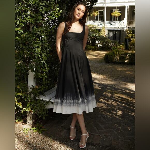 Staud Wells Dress in Onyx Tie Dye 14 - Picture 9 of 12